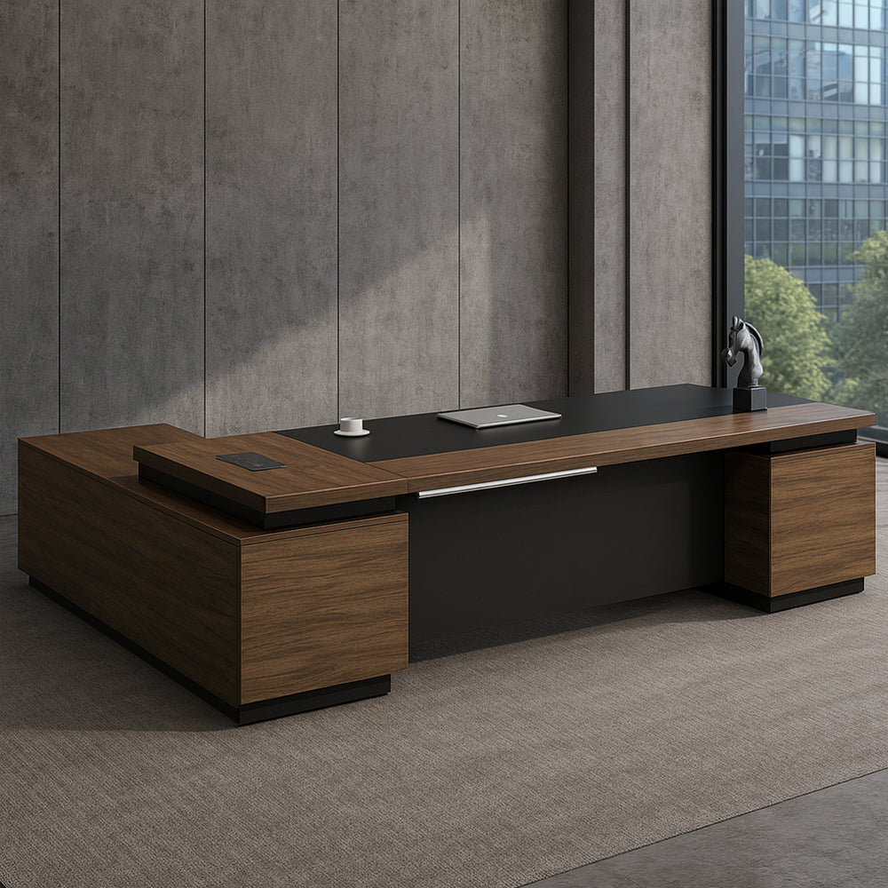 Desk 200 x 80 x 75 cm - Wooden - AZ1159