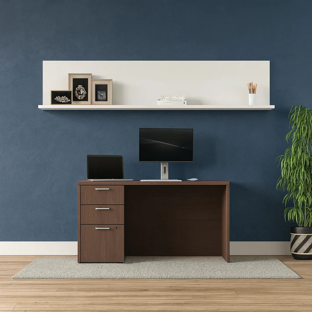 Desk 75 x 160 x 80 cm - Brown - AZ11149