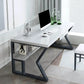 Desk 120 x60x 75 cm - white and black - AZ1314