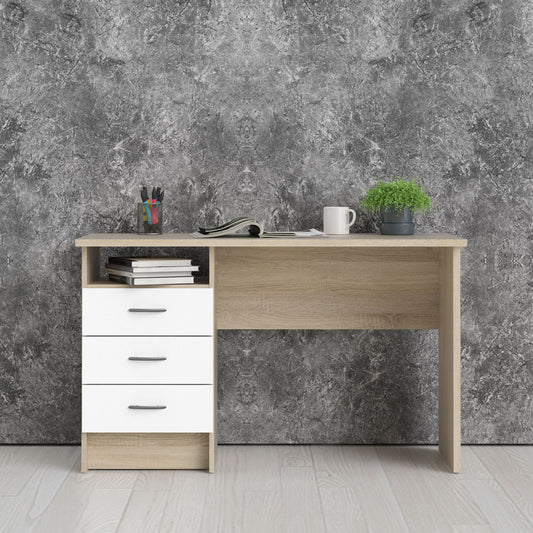 Desk 120 x 60 x 75 cm - Beige and White - AZ1070