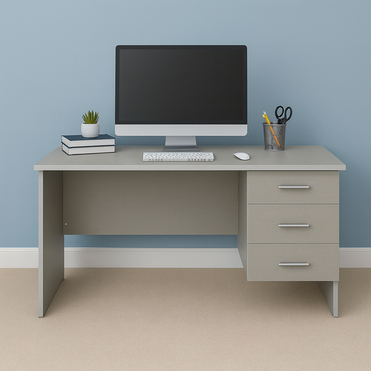 Desk 140 x 80 x 75 cm - Grey - AZ50015