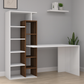 Desk 140 x 50 x 130 cm - White and Brown - AZ1010
