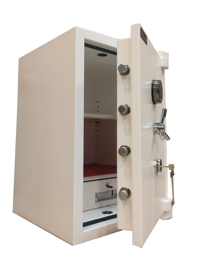 Steel Safe – Digital + Fingerprint + Key – H80 × W55 × D55 cm – MH-800