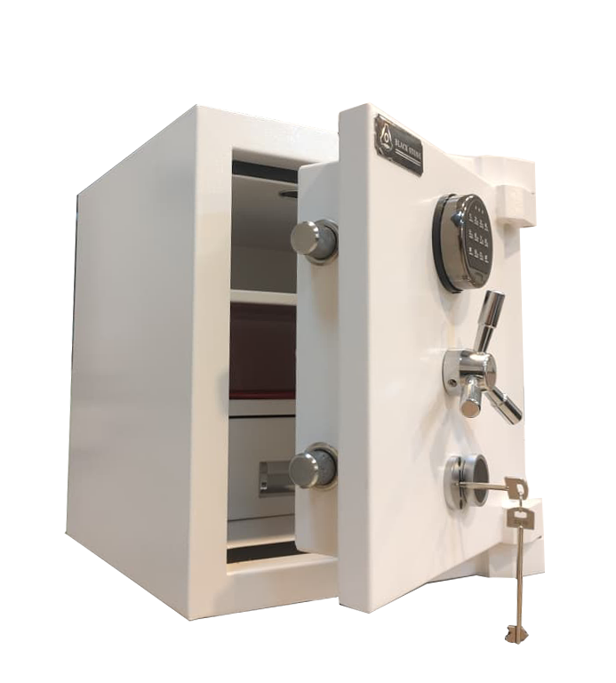 Steel Safe – Digital + Fingerprint + Key – H50 × W45 × D45 cm – MH-500