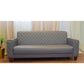 Office Sofa Set – Gray Leather with Musky and mdf Wood - TOZLA
