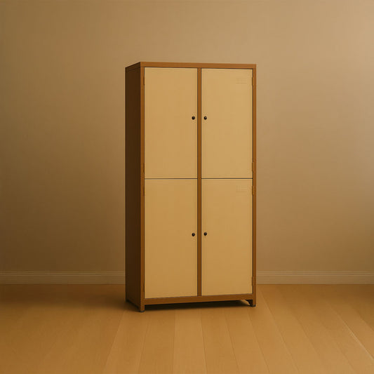 Locker cabinet  180 x 120 x 40 cm - beige - AZ111358