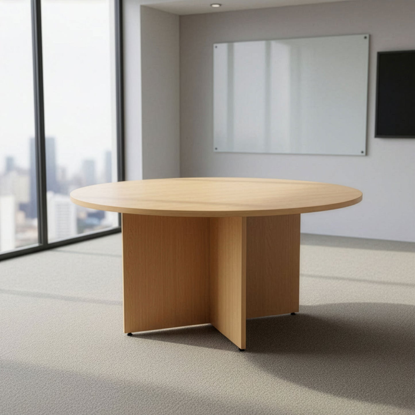 طاولة اجتماعات – 120×120×75 سم – خشبي – AZ111254