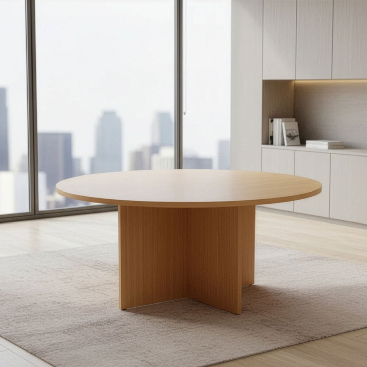 طاولة اجتماعات – 120×120×75 سم – خشبي – AZ111254