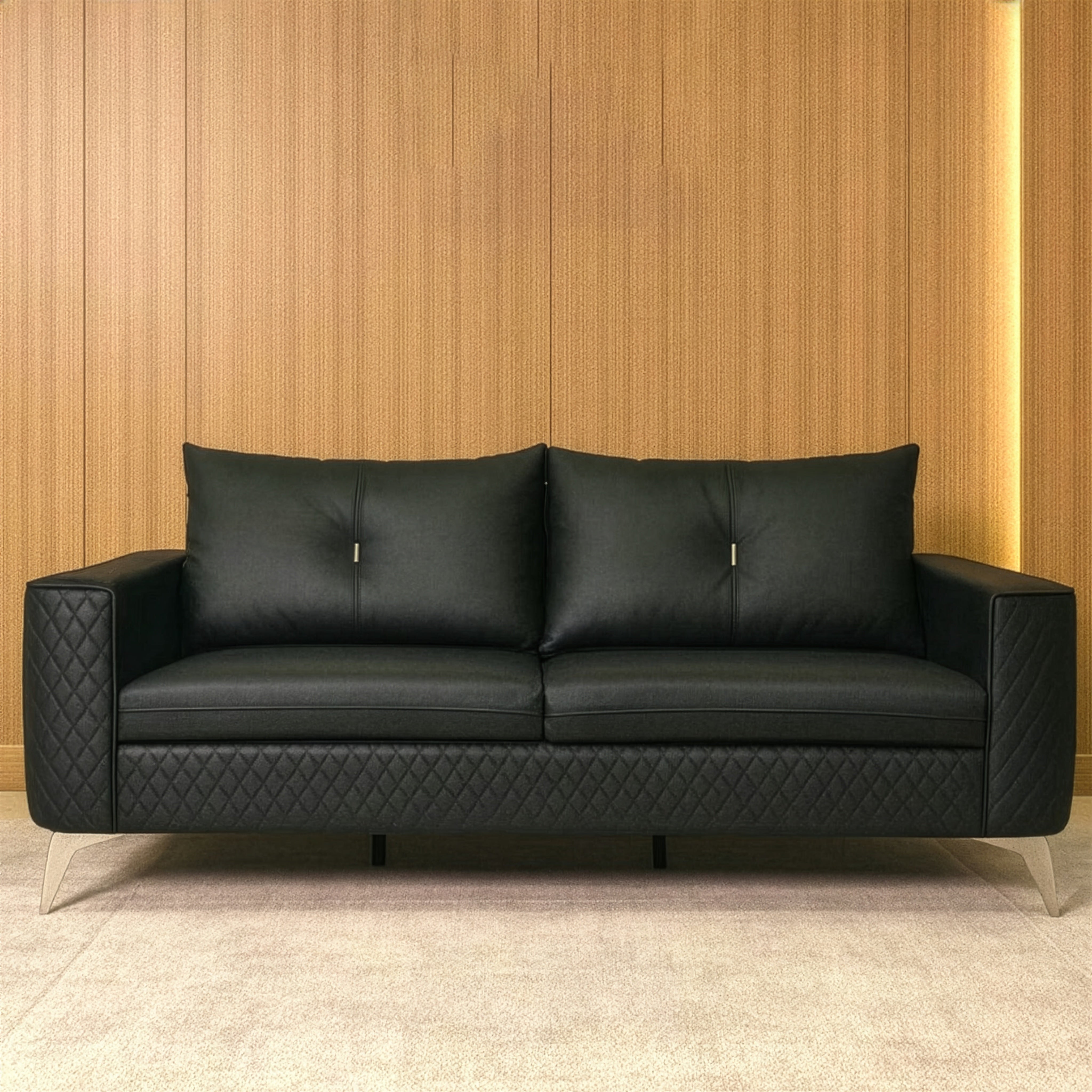  كنبة 3 مقعد – أسود - HC303 