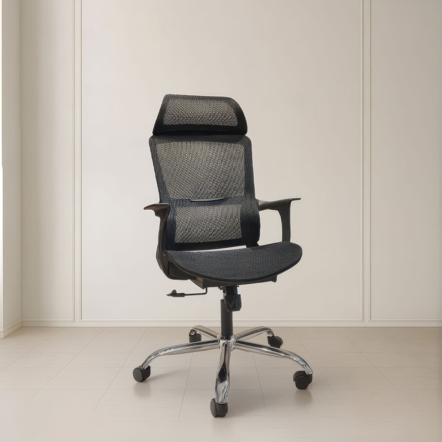 كرسي مكتب ظهر عالي 137×60×58 سم - أسود - 834A
