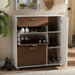 Shoe Cabinet, 100 × 40 × 105 cm - Brown and White - AZ40010