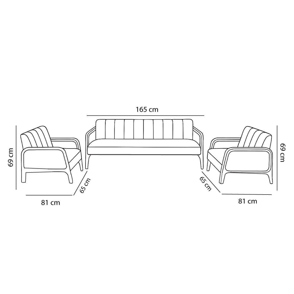 White Seating Set for Home / Grand 