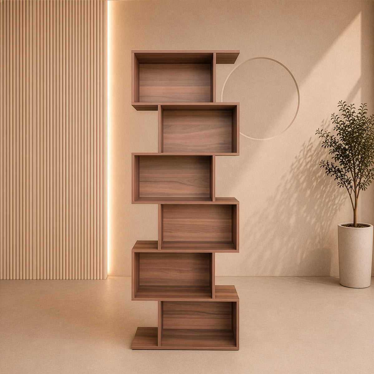 مكتبة – 70×25×190 سم – خشبي – AZ50049