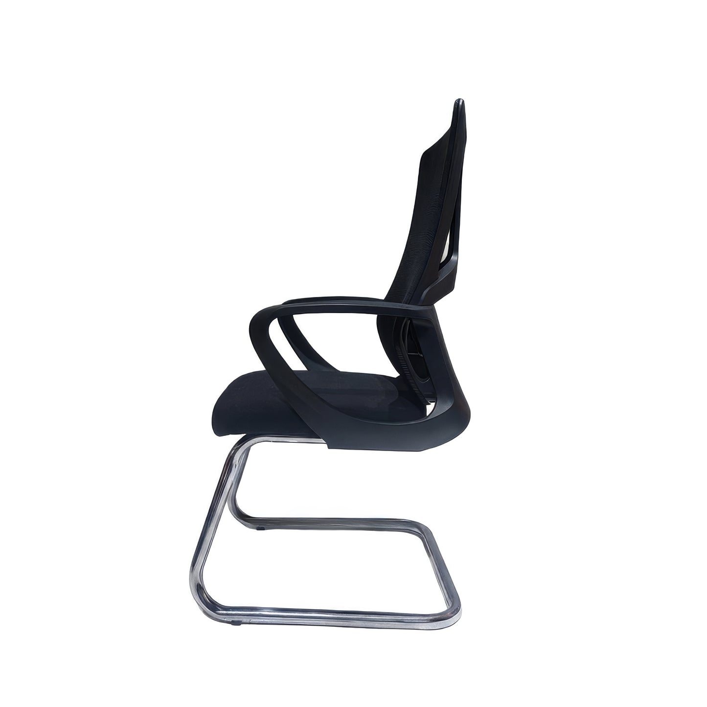 Fixed Back Office Chair 66*64*100 cm - Black - A859