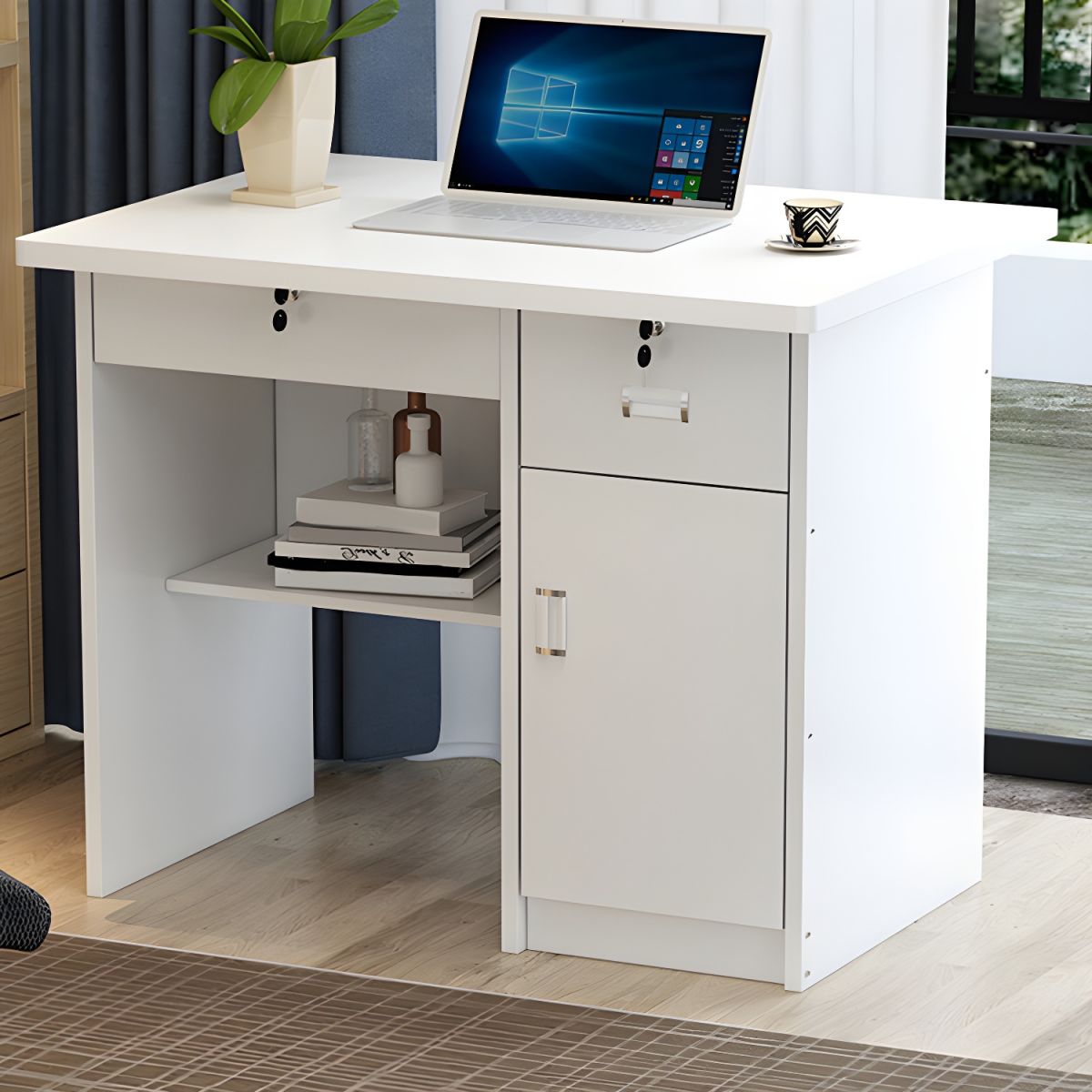 Desk 100 x 50 x 75 cm - White - AZ1065
