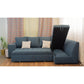 Modern L-Shaped Corner Sofa (Pine Wood, Plywood) – Turquoise – Tokyo