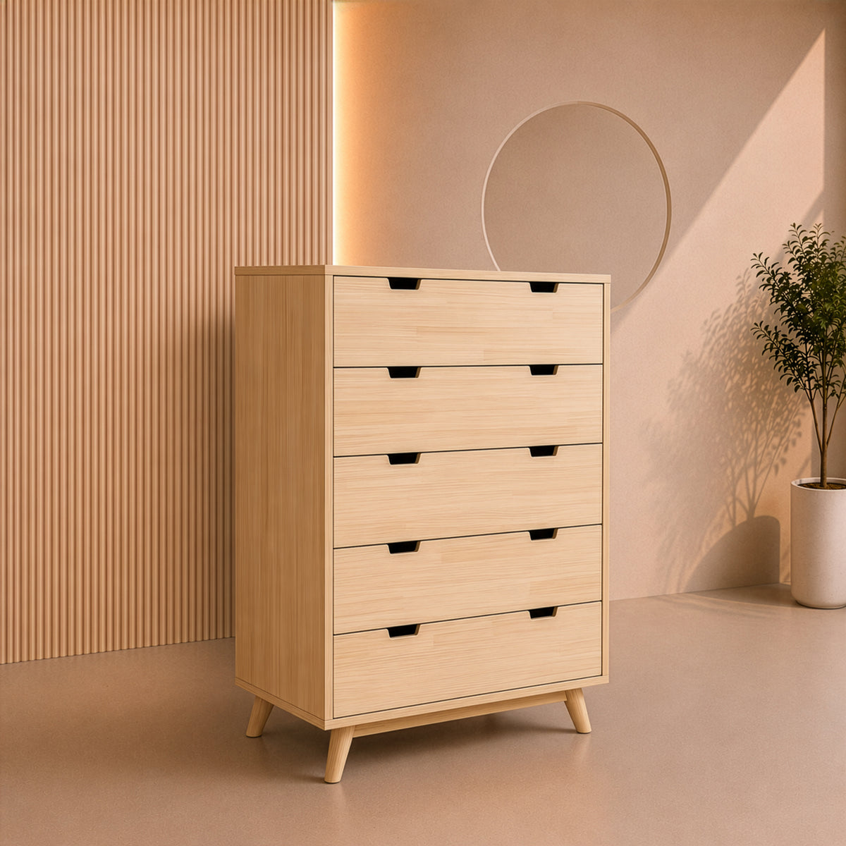 وحدة أدراج، 80 × 40 × 110 سم - خشبي - AZ50064