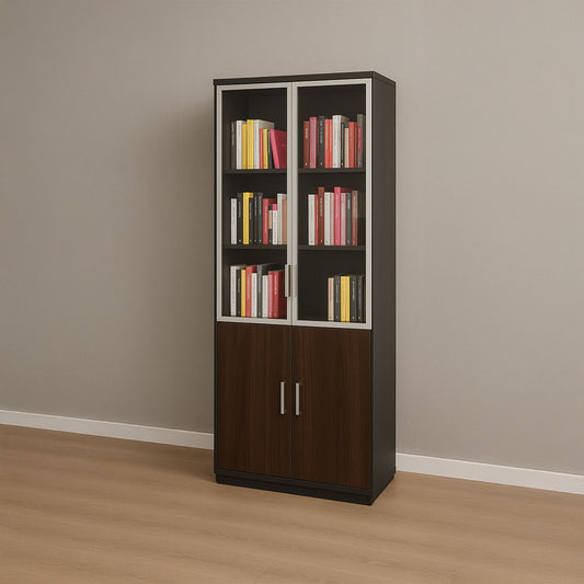 Bookcase, 200 x 40 x 80 cm - Brown - AZ111260