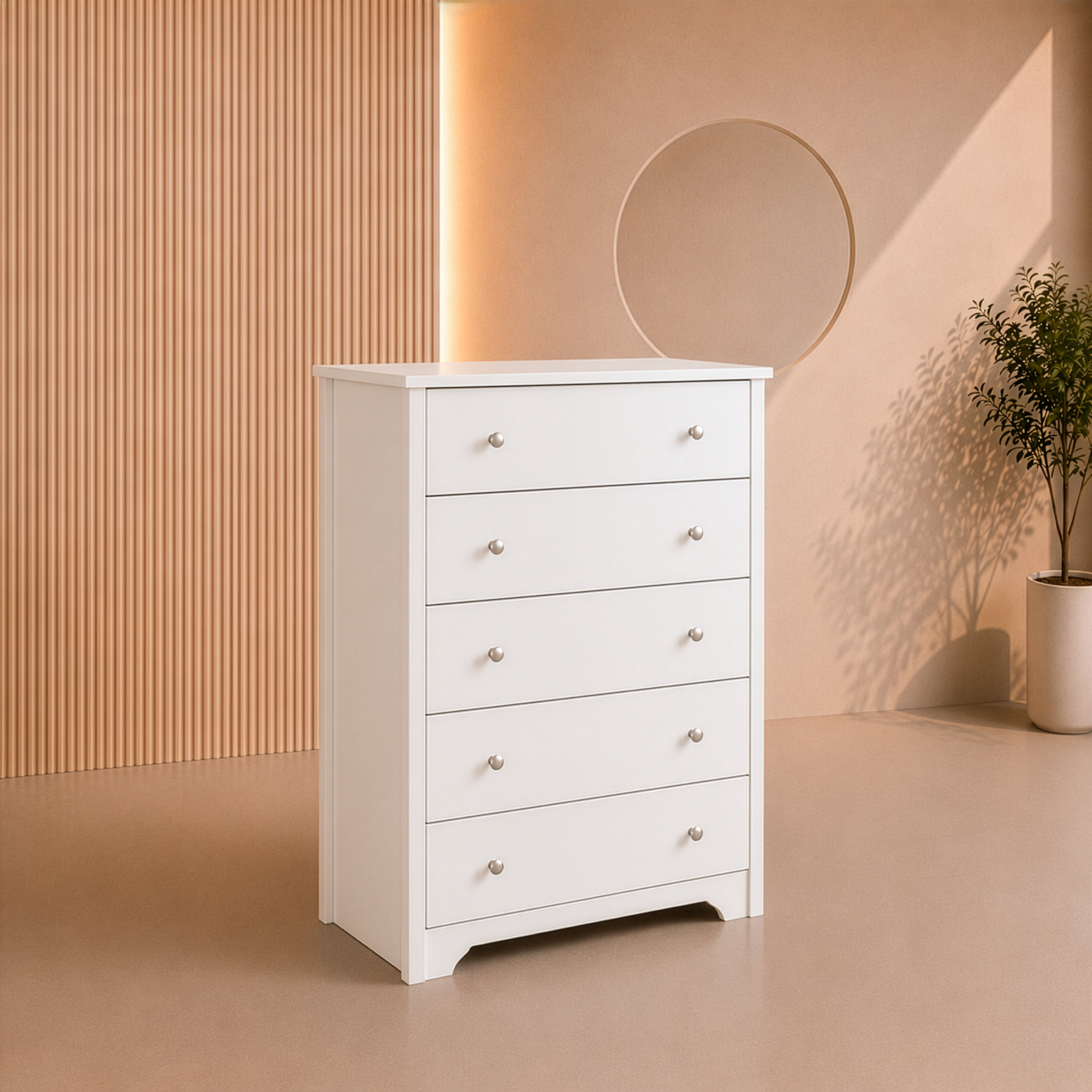 وحدة أدراج، 100 × 40 × 80 سم - أبيض - AZ5002