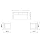 Modern Sofa Set 3 Pieces (Beech Wood, Plywood, Pine) – Color: Dark Gray – dark gray - izel