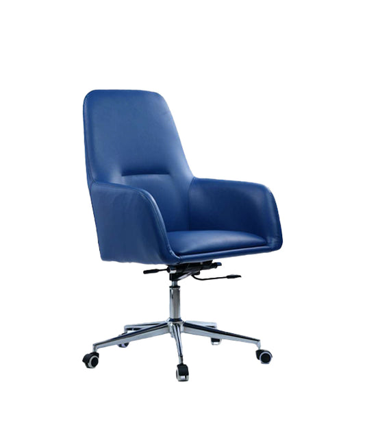 Executive Mid Back Office Chair 100*50*50 cm - Blue - GL 328