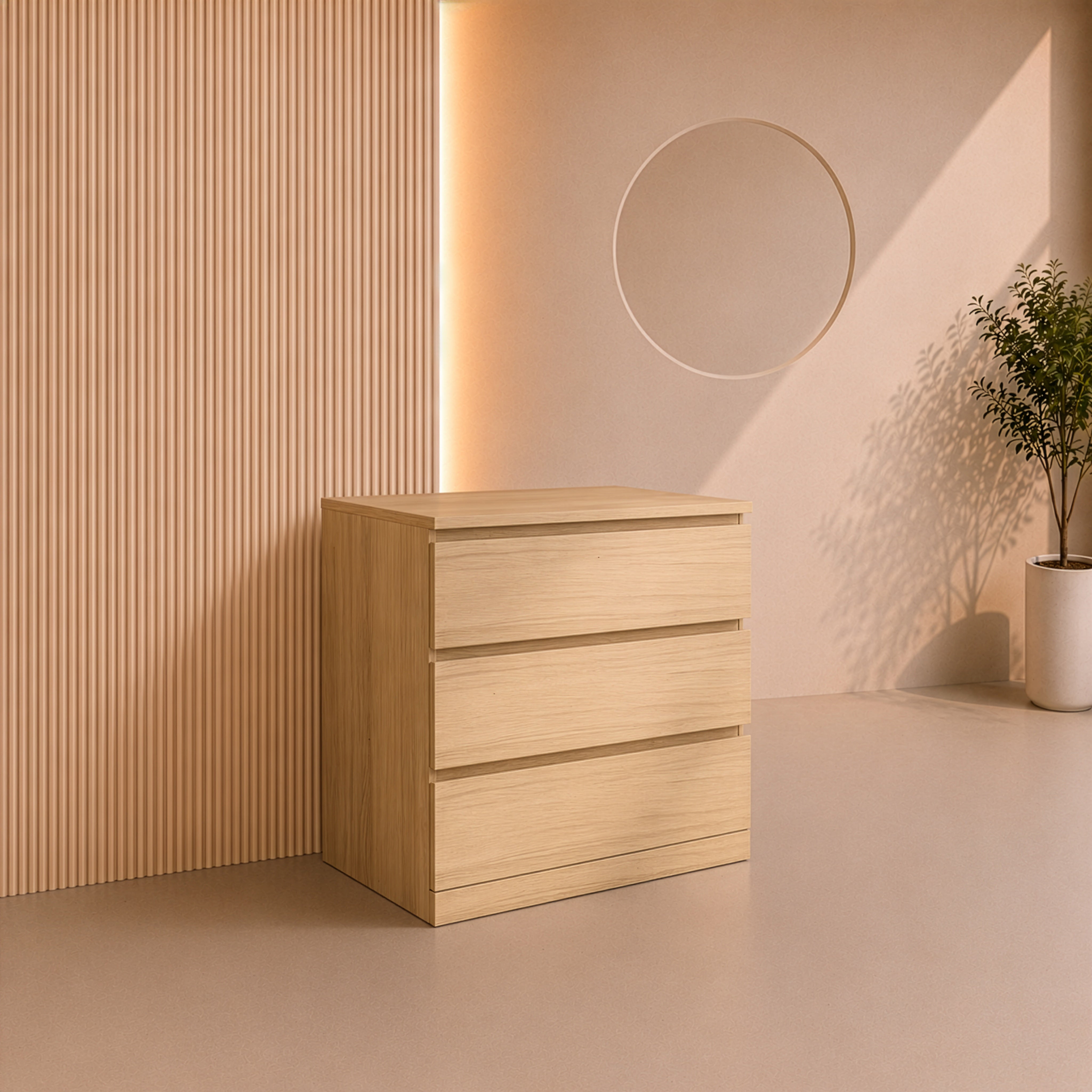 وحدة أدراج 80 × 45 × 78 سم - خشبى - AZ500210
