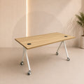 Desk 120×60×75 cm + Metal Frame – Wooden – AZ50008