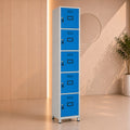 Metal Locker with Recessed Handle – 30 × 44 × 185 cm - 1x5 - AZ50097