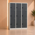 لوكر معدني بمقبض غاطس – 3×3 – 120 × 44 × 185 سم – AZ50103