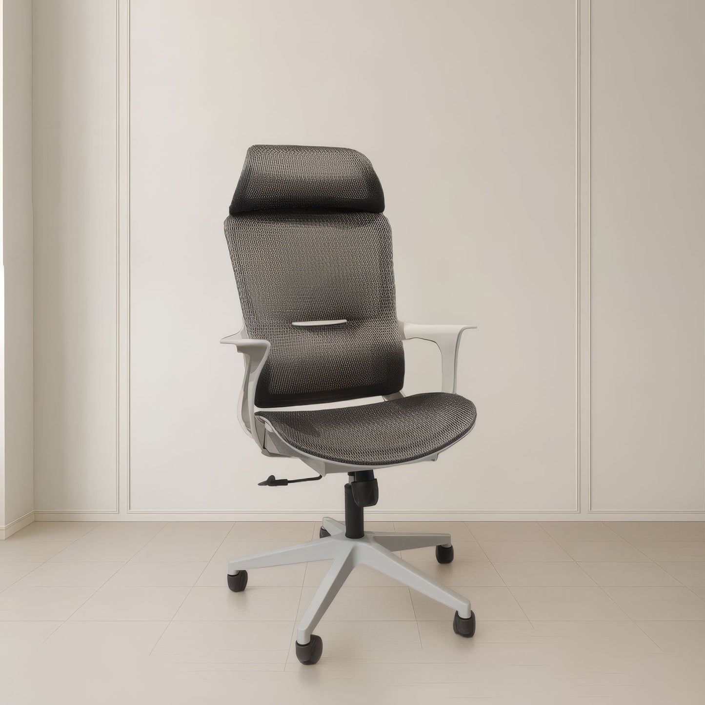 كرسي مكتب ظهر عالي 137×60×58 سم - رمادي - 834AG
