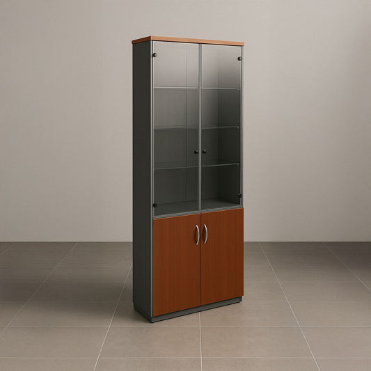 Bookcase, 200 x 80 x 40 cm - Brown - AZ111265