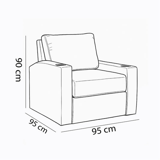 Olaf Chair with Storage Compartment