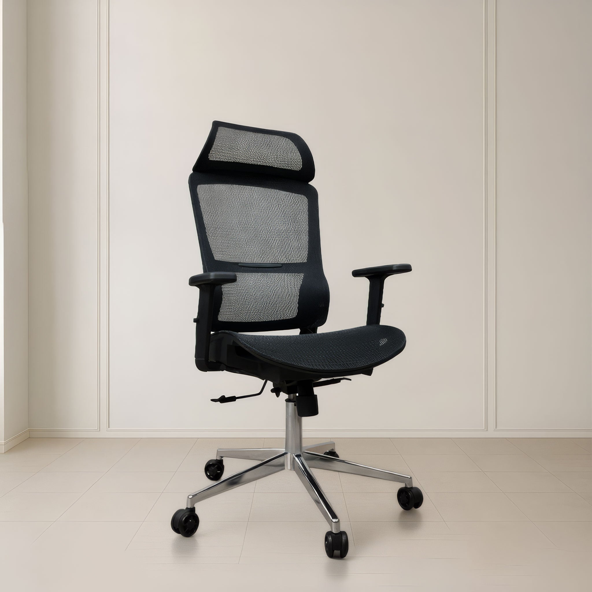High Back Office Chair 137*64*64 cm - Black -  834 A-1