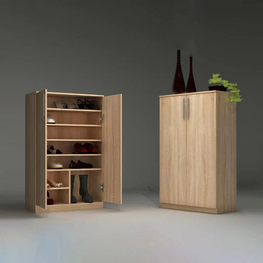 Shoe Cabinet, 80 × 36 × 128 cm - Wooden - AZ40019