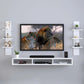 TV Table, 90 × 15 × 23 cm - White - AZ3002