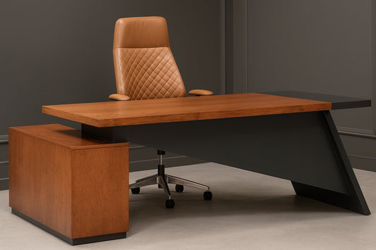 Desk 200 x 80 x 75 cm - Brown- AZ50022
