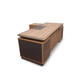 Desk 200×160×75 cm + Side Unit + Attached Drawers – Wooden – az50029