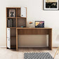 Desk 140 x 50 x 75 cm - White& wooden - AZ1105