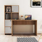 Desk 140 x 50 x 75 cm - White& wooden - AZ1105