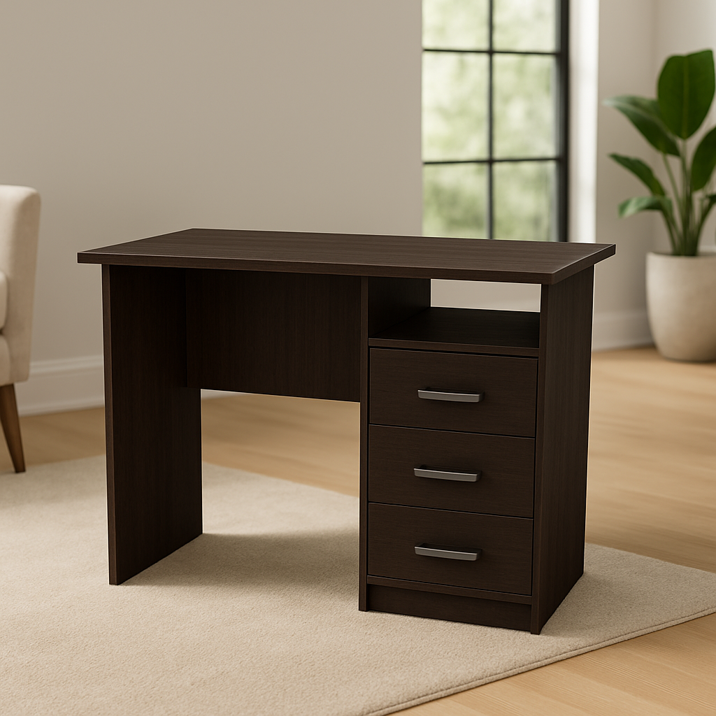 Desk 120 x 50 x 75 cm - Wooden and Beige - AZ1071