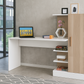 Desk 120x60x 75 cm -white and wooden - AZ1199