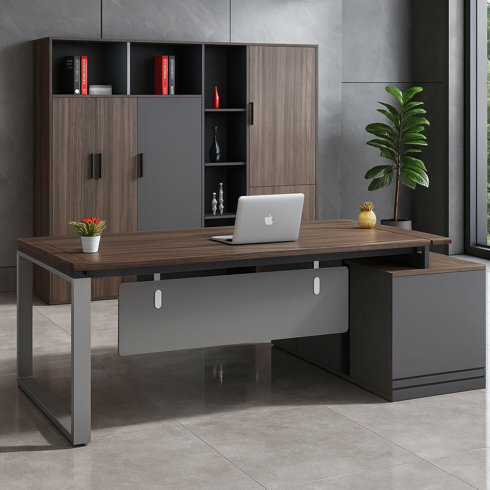 Desk 75*180*80 CM - Brown - AZ120101