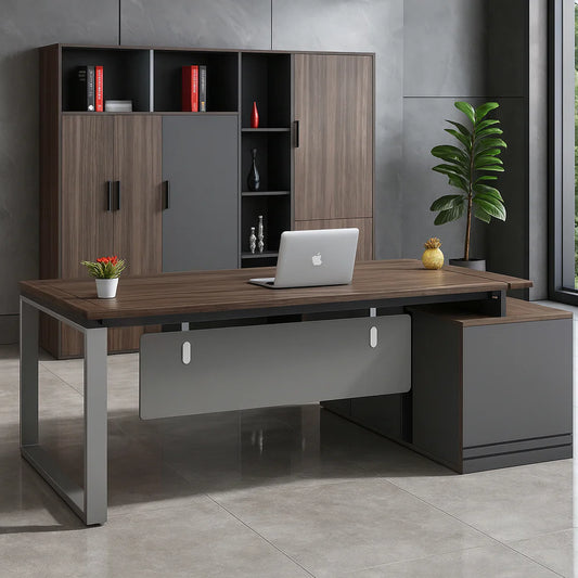Desk 75*200*80 CM - Brown - AZ120102