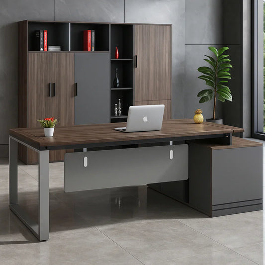 مكتب 75×160×80 سم - بني - AZ120100