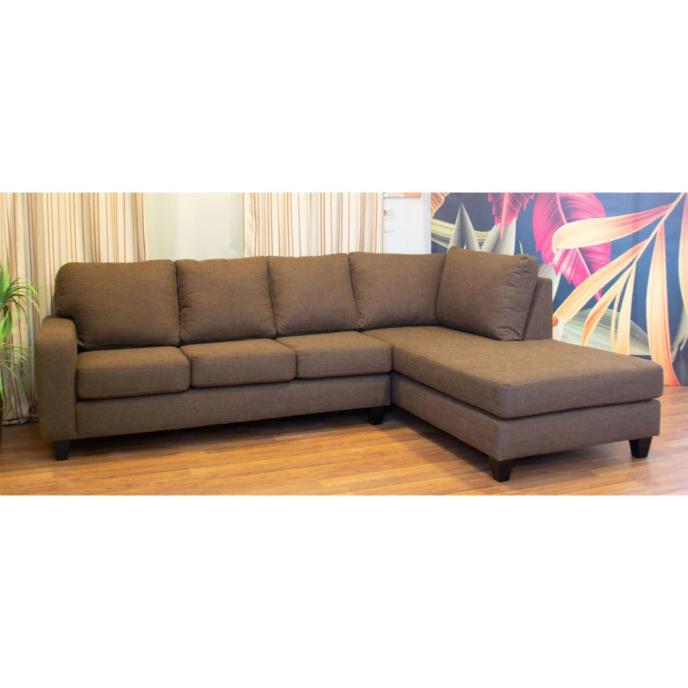 Modern L-Shaped Corner Sofa (Pine Wood, Plywood) – Loura