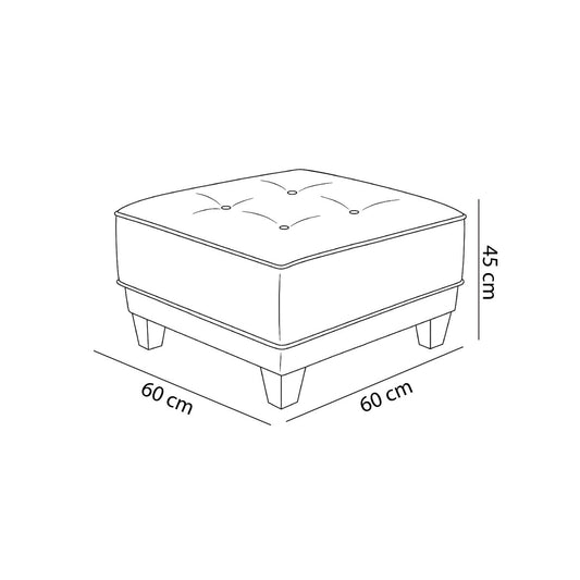 pouf (Beech Wood, Pine, Plywood) – Color: Dark Gray – Marassi