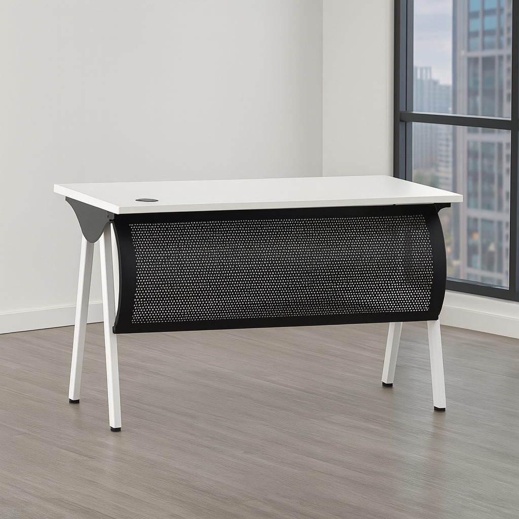 desk 120*60*75 CM -black and white - AZ1263