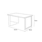 Desk 180 x 60 x 75 - wooden and black - AZ1275