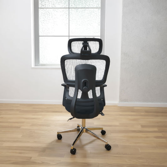 كرسي مكتب ظهر عالي 128×60×61 سم - أسود - 809