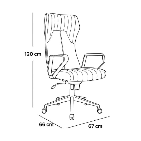 Executive HIGH BACK Office Chair 120*67*66 CM - GREY - Model GL-331